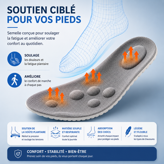 Semelles de sport anti douleurs